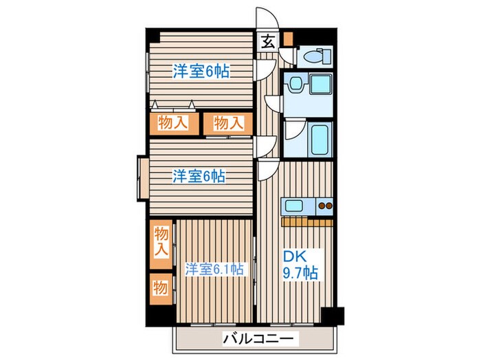 プリエ白鳥の物件間取画像