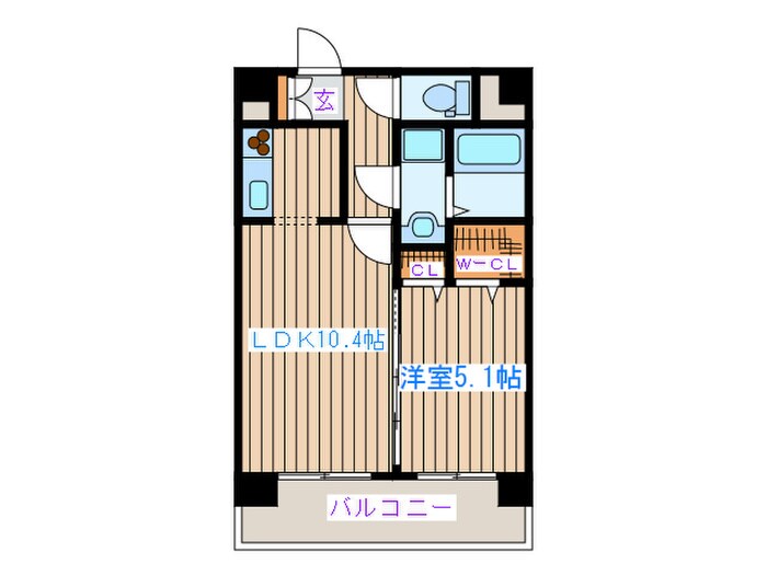 ｸﾞﾗﾝｼﾞｭ-ﾙﾏﾝｼｮﾝ高砂駅前の物件間取画像