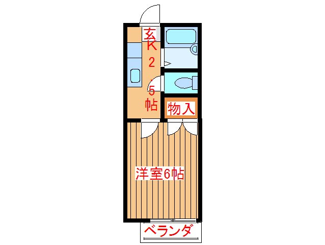 グラバ－邸Ⅵの物件間取画像