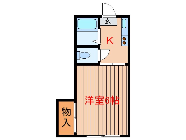 大黒ﾊｲﾂの物件間取画像