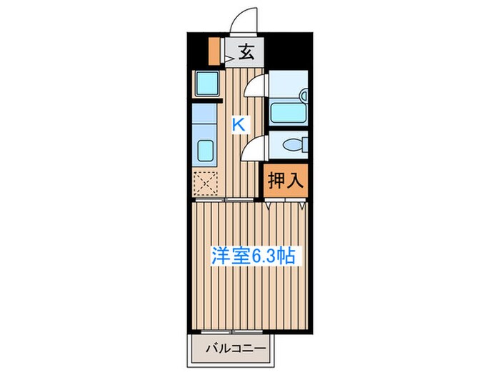 フレ－ル台原の物件間取画像