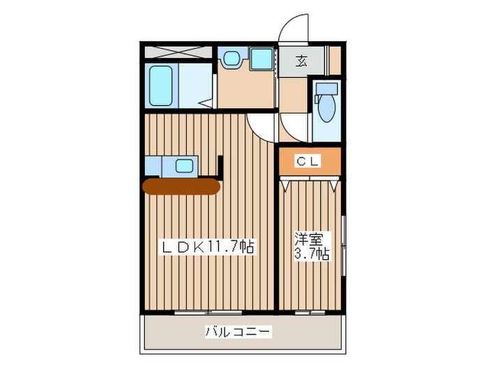 コモド・カーサ宮城野の物件間取画像