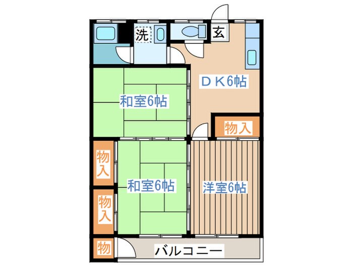 第一渡辺コーポの物件間取画像