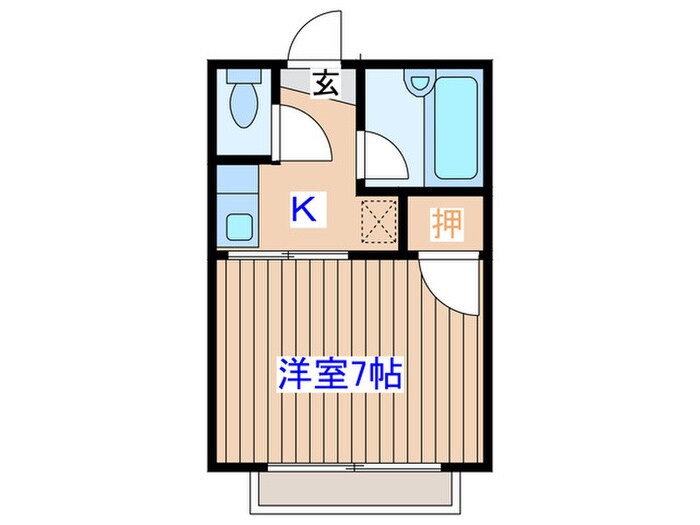 プラザあさのの物件間取画像