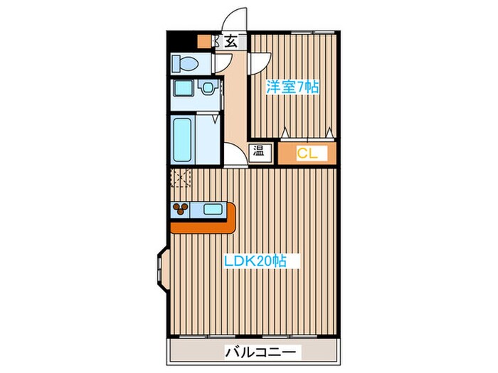 コンフォ－ト１号館の物件間取画像