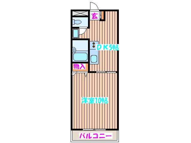 ホルンハイツの物件間取画像
