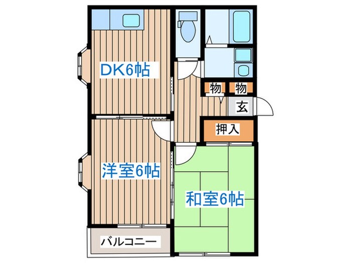 トトロ21Aの物件間取画像