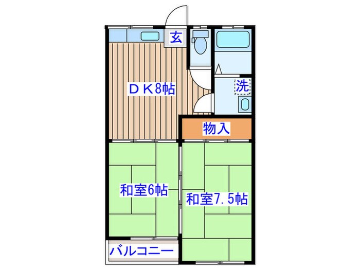 コーポユウキの物件間取画像