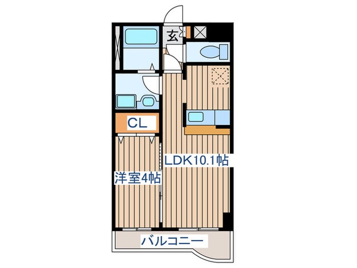 フェリシダ東仙台の物件間取画像