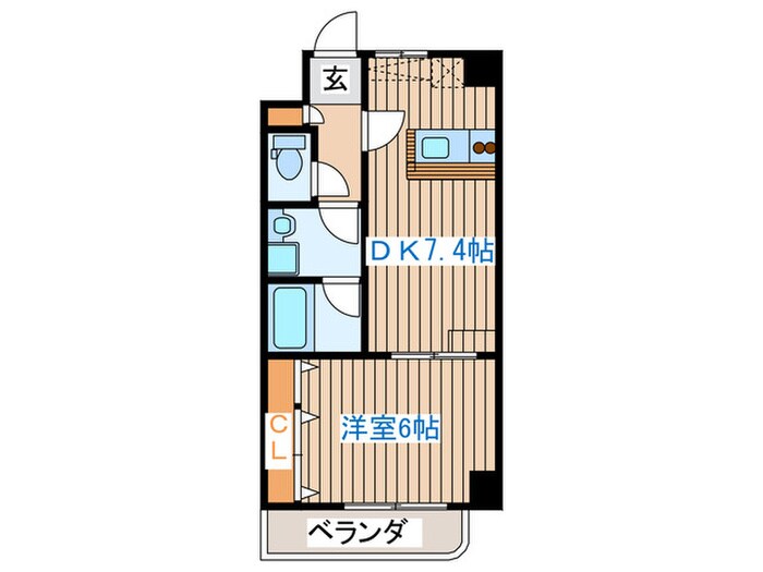 メ－プルⅠの物件間取画像