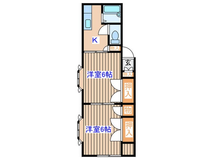 Ｓコーポの物件間取画像