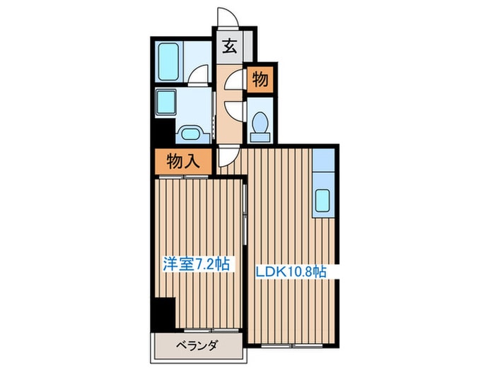 ＣＩＴＹ連坊Ⅵの物件間取画像