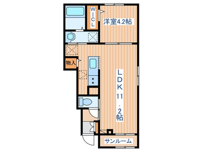 ボヌールⅠの物件間取画像