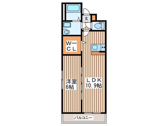 シールドハウス宮城野の物件間取画像