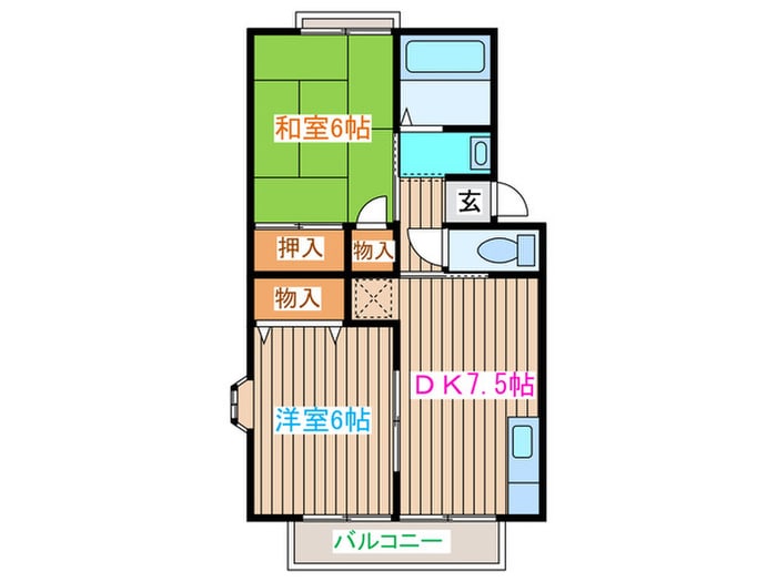 トゥインクルコート文化町7番館の物件間取画像