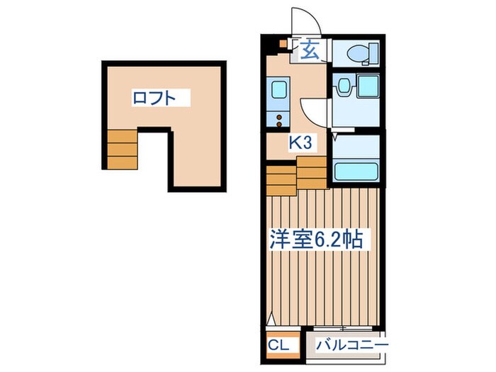 ハーモニーテラス中倉の物件間取画像