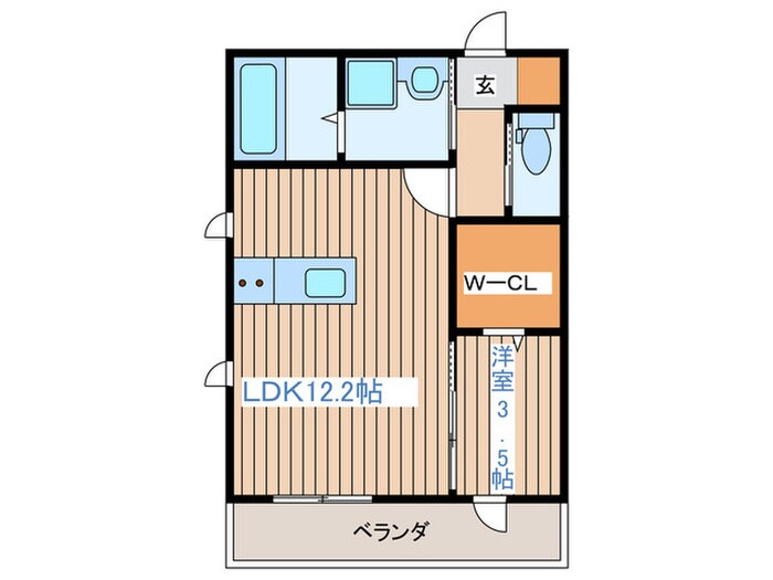 D-ROOM遠見塚Ⅰの物件間取画像