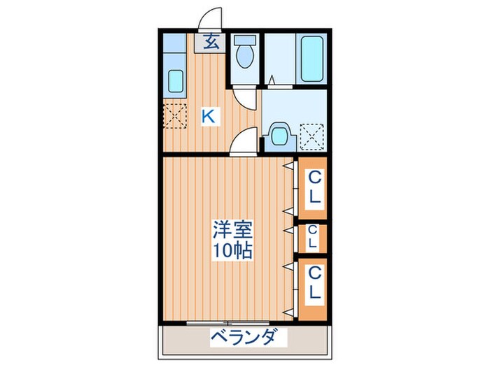 ハイツ寿（南）の物件間取画像