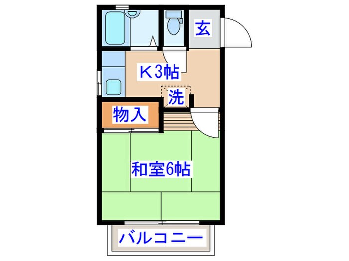 新松明荘の物件間取画像