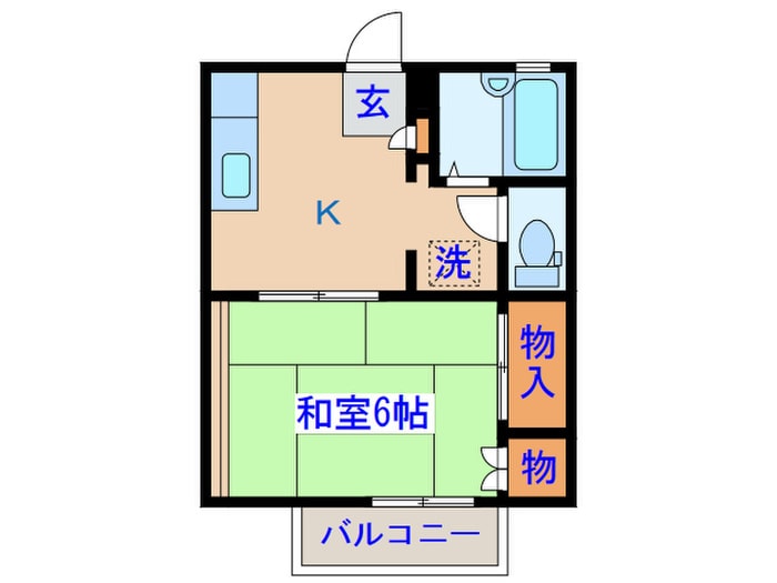 新松明荘の物件間取画像