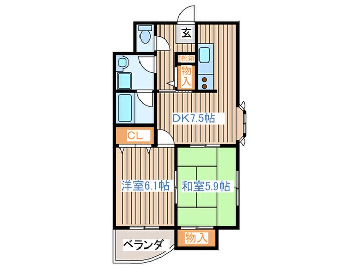 プロヴァンスＫの物件間取画像