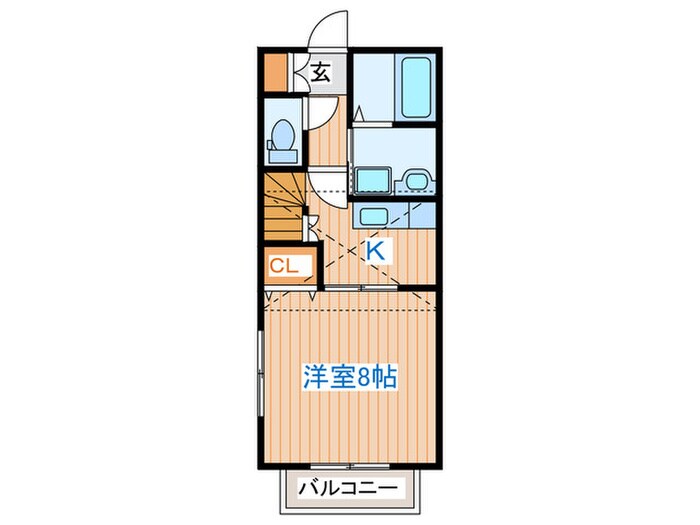 アヴァンセ岩切弐番館の物件間取画像