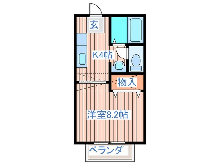 ソレア－ド遠見塚Ⅳの物件間取画像