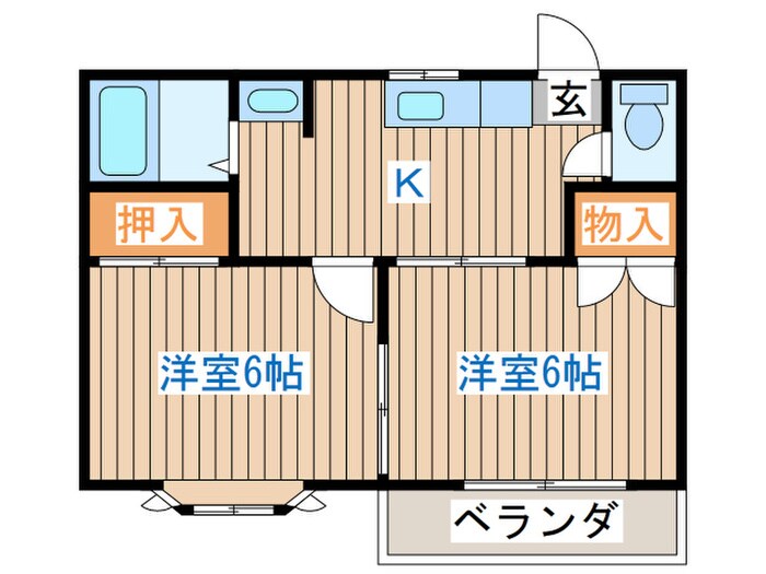ファミ－ル長町南の物件間取画像