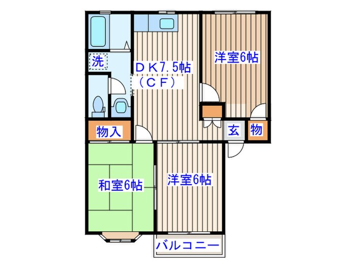 コートアイランド　Ａの物件間取画像