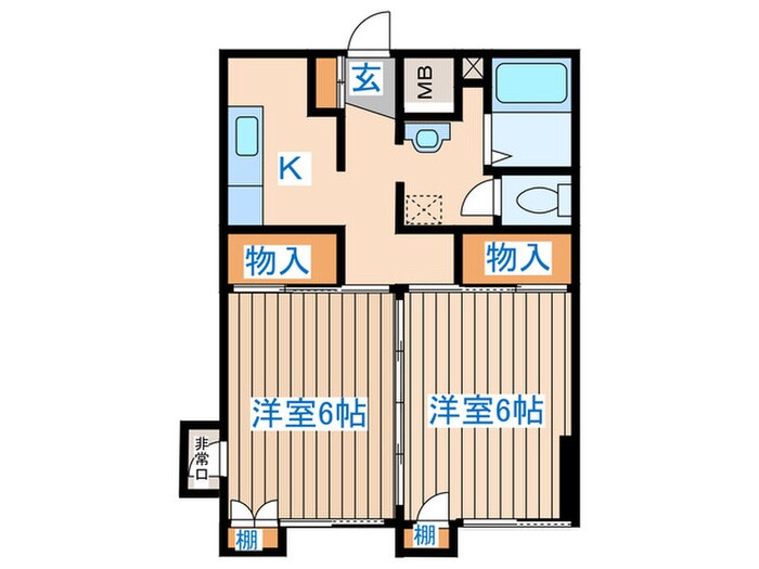 オーロラビルの物件間取画像