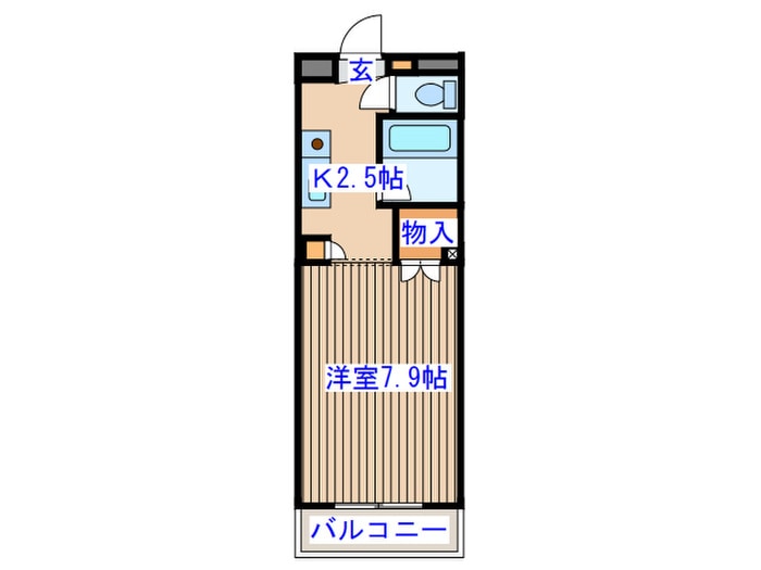 ウェルコート小松島の物件間取画像