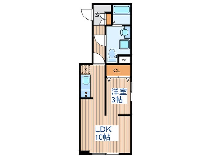 Meridian多賀城山王参番館の物件間取画像