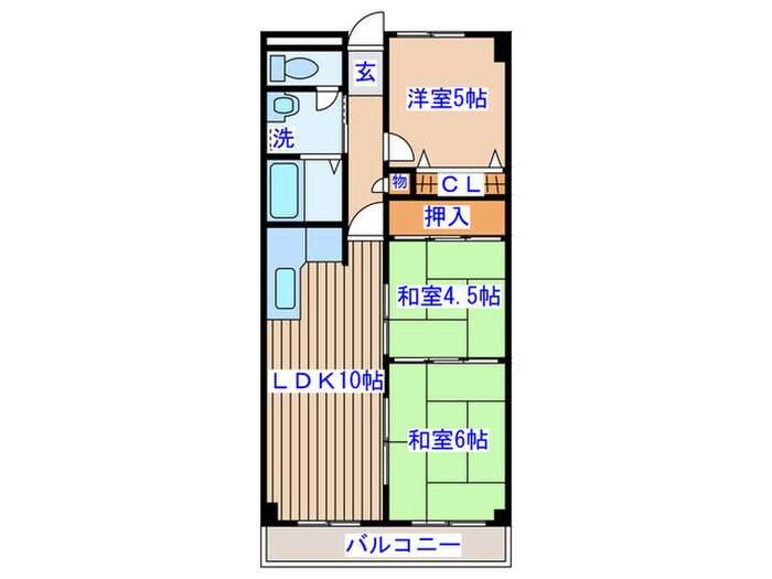 グランドール広瀬の物件間取画像