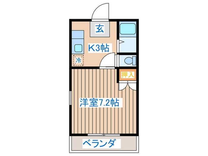 ４１７ハイツの物件間取画像