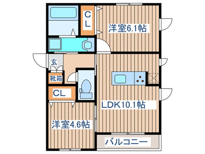 Glanz　CHITOSEの物件間取画像