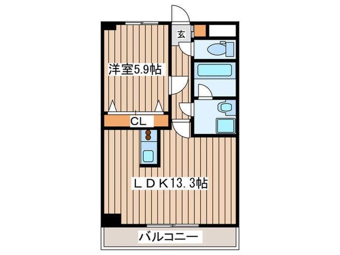 パルテノン新田東の物件間取画像