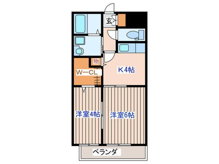 キャトルセゾン八幡の物件間取画像