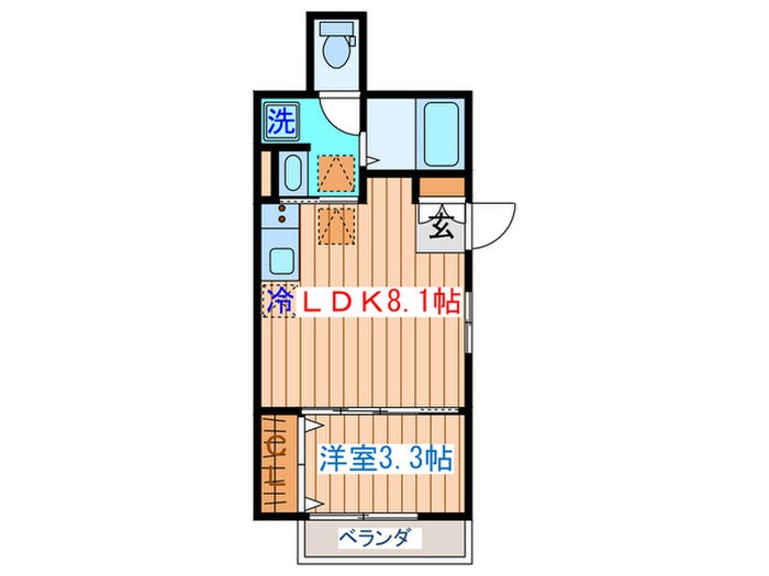 ベルリ－ド泉中央の物件間取画像
