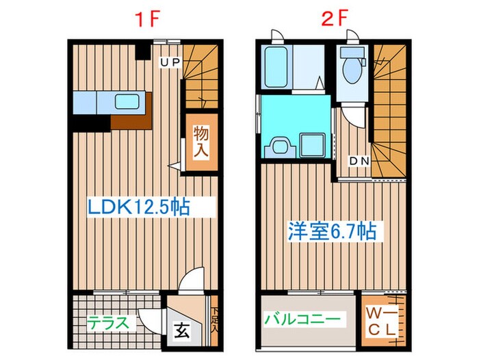 オーブＢの物件間取画像