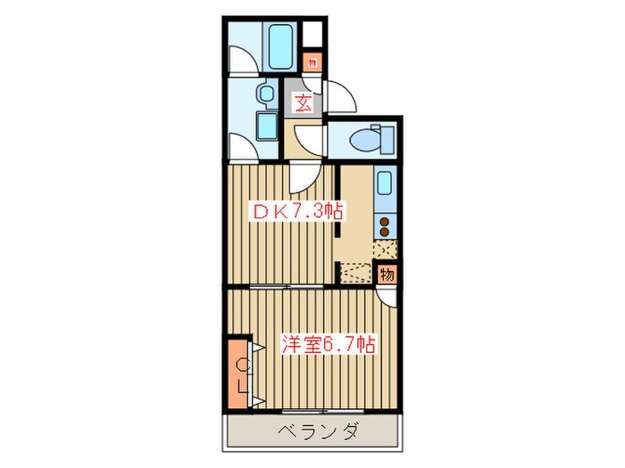 グレ－ス仙台南の物件間取画像