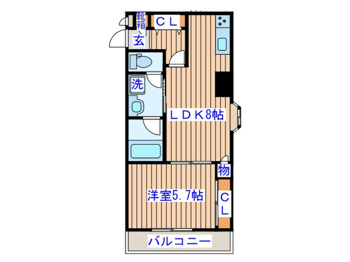 グレ－ス仙台南の物件間取画像