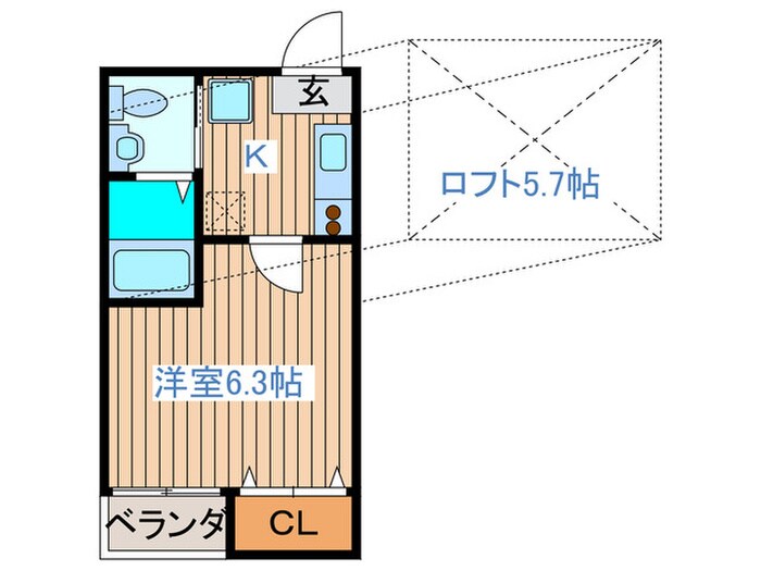 フォレスト長町の物件間取画像