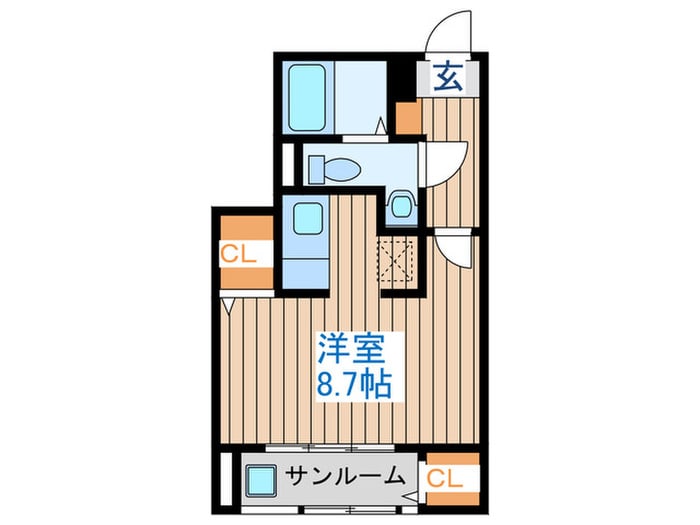 コンフォールつかさBの物件間取画像