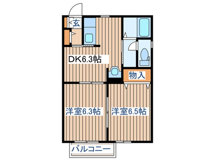 シャーメゾン福室の物件間取画像