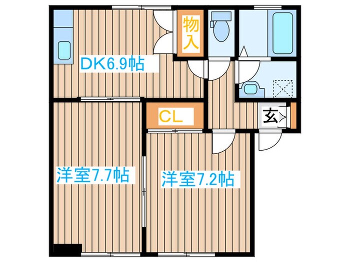 ガーデンタウンＢの物件間取画像