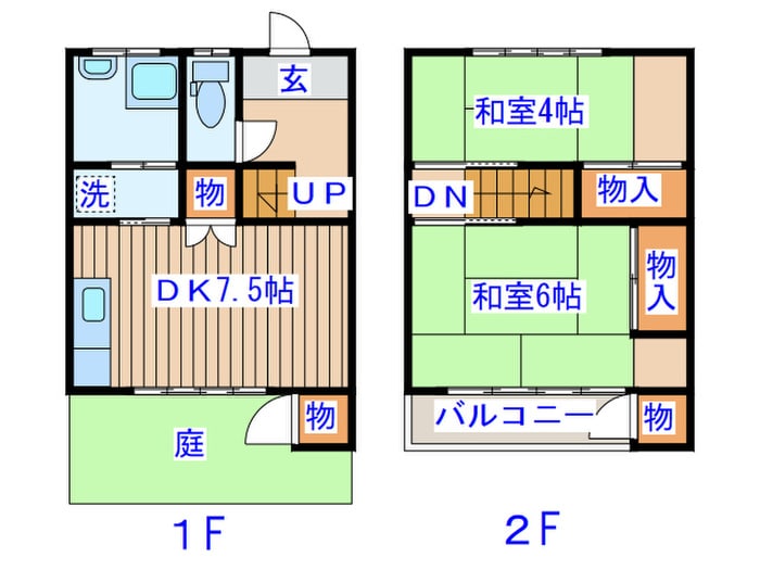 イースタンハイツAの物件間取画像