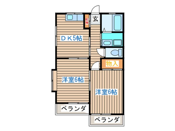 サンシャインＷ　Ａの物件間取画像