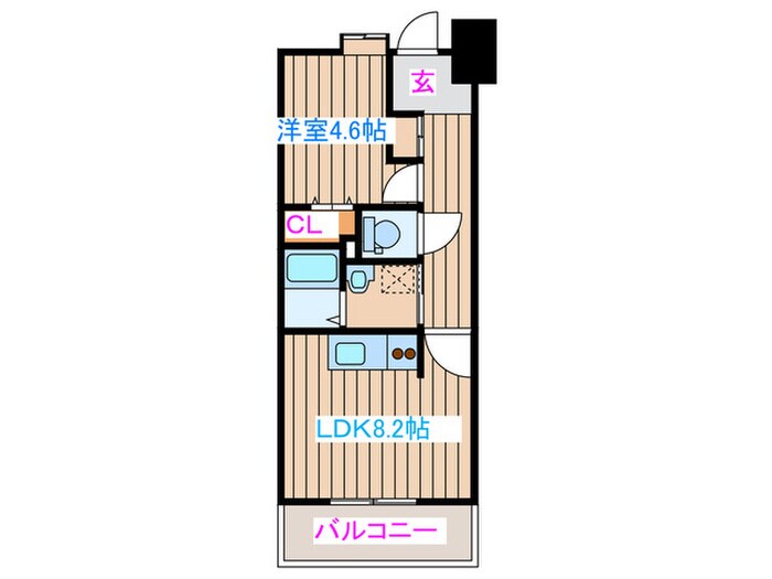 パークフラッツ五橋の物件間取画像