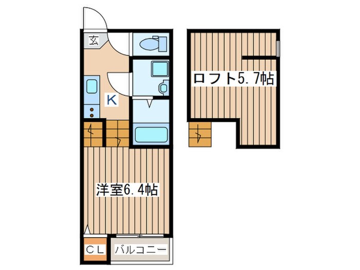 フローラ福住町の物件間取画像