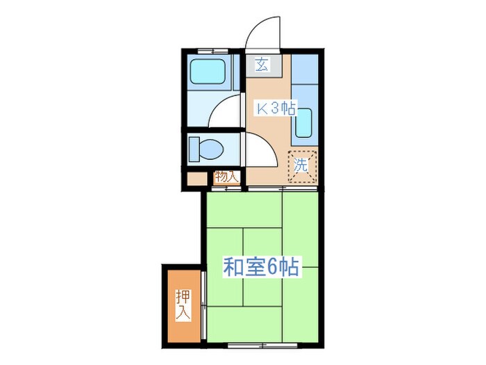 コーポエレンシアの物件間取画像